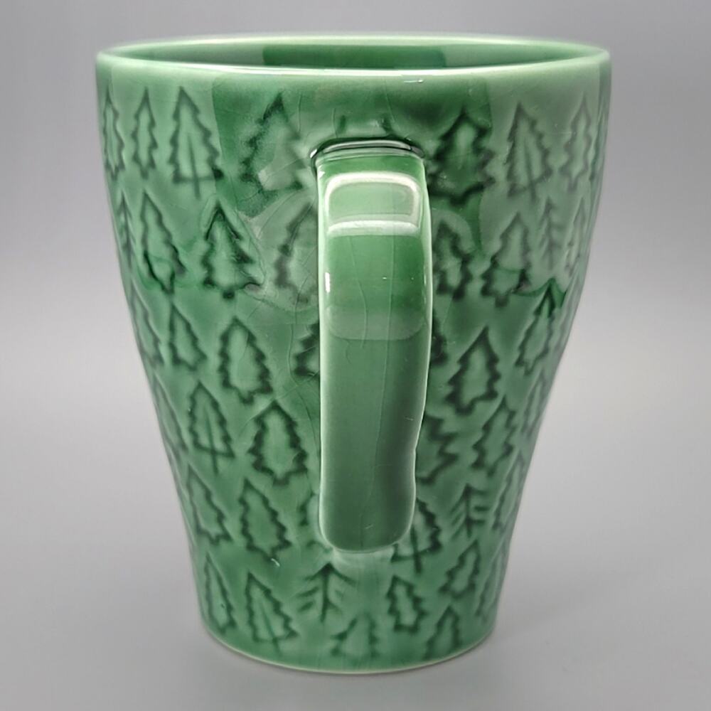Starbucks 2008 Green Christmas Trees Coffee Mug 11 oz by Design House Stockholm - Picture 5 of 10